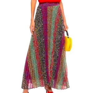 Alice + Olivia Katz Floral Maxi Skirt